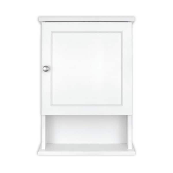 23 in. W x 16 in. H Rectangular White Recessed or Surface Mount Medicine Cabinet without Mirror