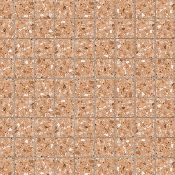 Riviera Taco Rojizo 2 in. x 2 in. Porcelain Floor and Wall Tile (0.5 sq. ft. /Pack)