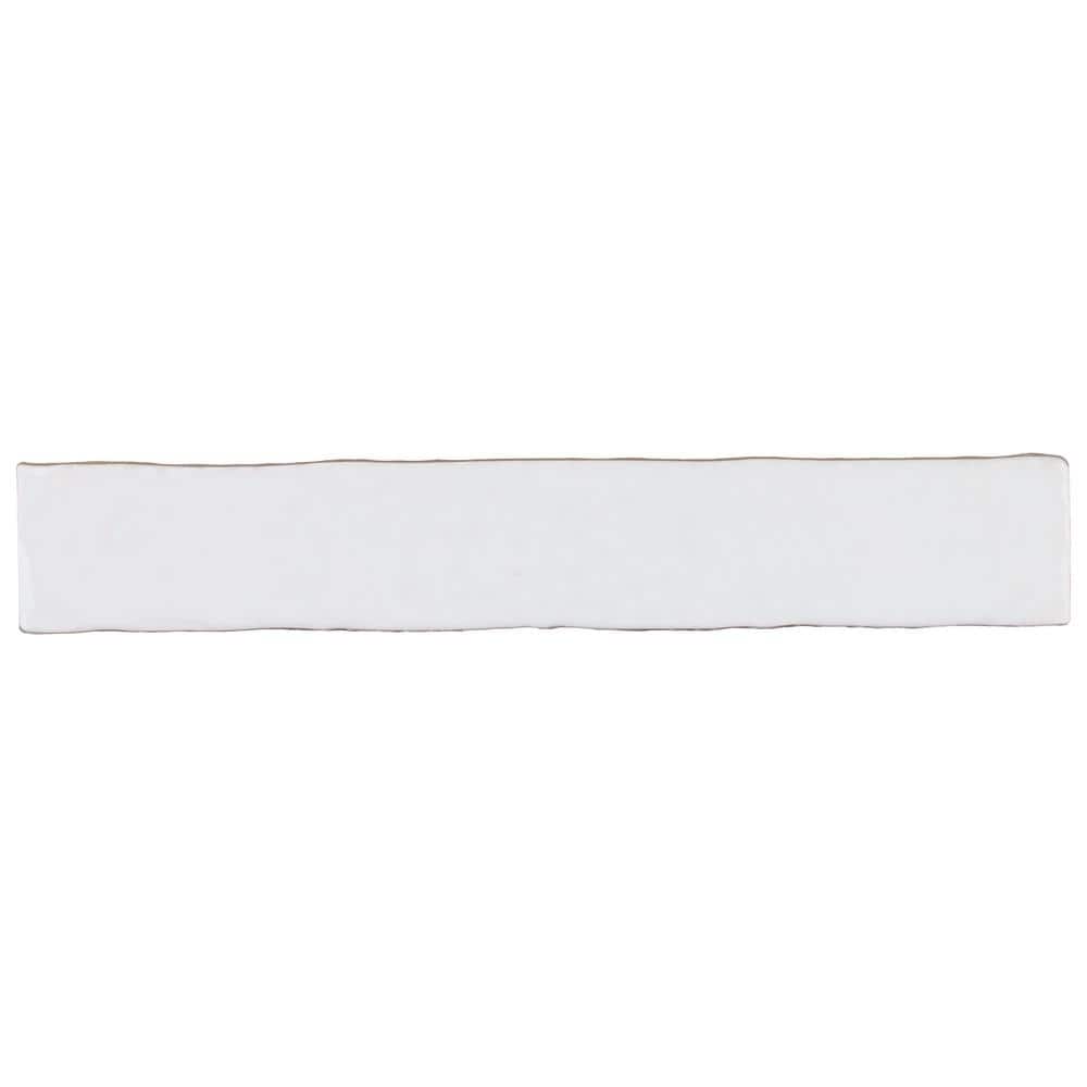 Virtuo Glossy White Ceramic Subway Wall Tile 2-in x 9-in