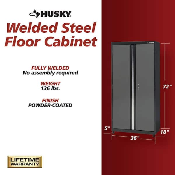 Husky Regular Duty 36 in. W x 72 in. H x 18 in. D 4-Shelf 22-Gauge