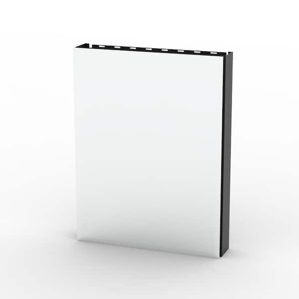 Unbranded 23 in. W x 30 in. H Rectangular Aluminum Medicine Cabinet with Mirror