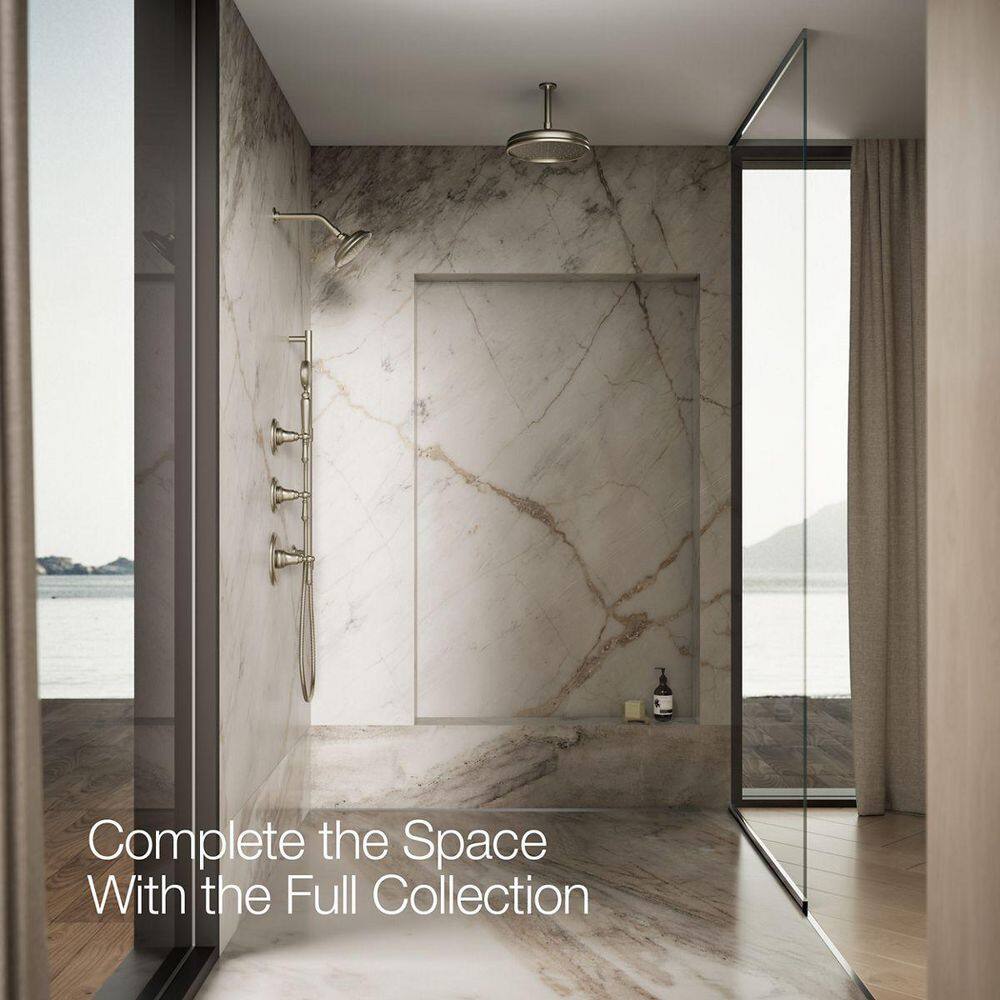 Artifacts Elegance Wall-Mounted Shower Head in Vibrant Brushed Nickel