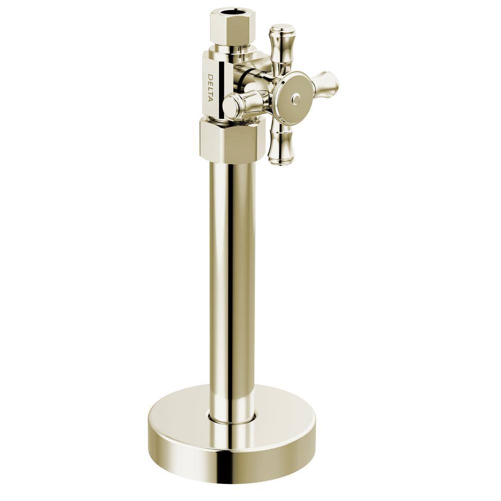 1/2 in. x 7.63 in. L Polished Nickel Brass Straight Supply Stop Valve price history on PriceWatchPro