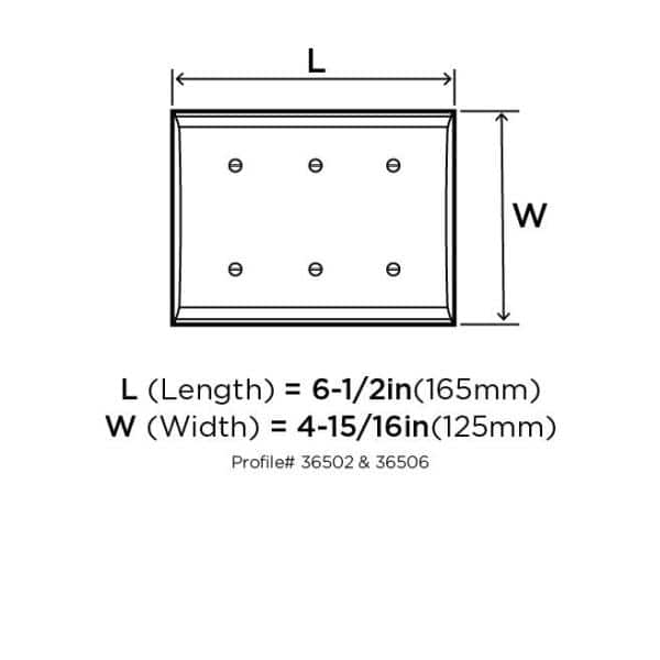 Satin Nickel Triple Toggle Switch Wall Plate
