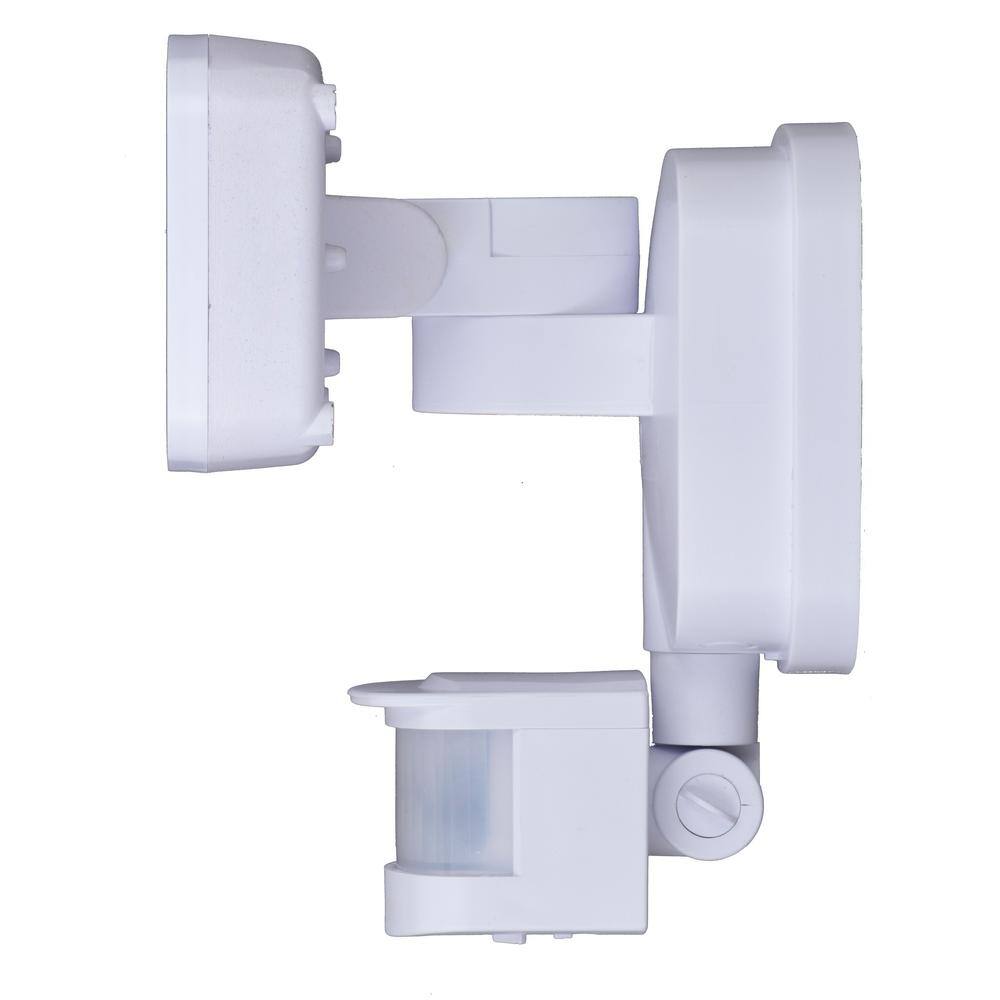 White Polycarbonate LED Motion Sensor Outdoor Security Flood Light