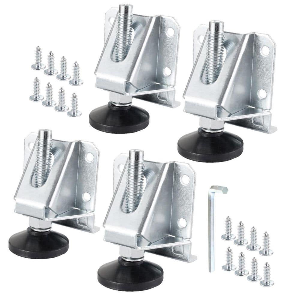 POWERTEC Heavy-Duty Leveler Legs with Lock Nuts for Cabinets POWERTEC Heavy-Duty Leveler Legs with Lock Nuts for Cabinets