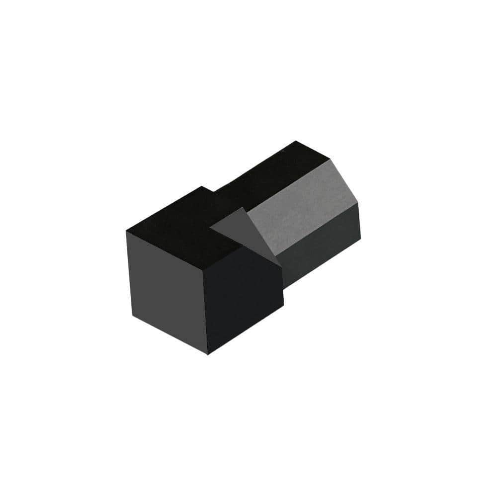 DURAPLUS0 in. D x 0.39 in. W x 0 in. L Diamond Cross-section Edge Int Crnr Alum Anodized Black Molding, Transition Trim price history on PriceWatchPro