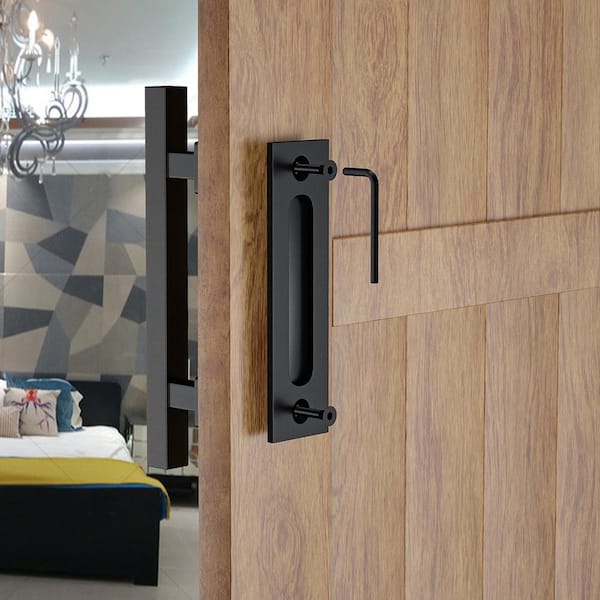 12 in. Square Barn Door Handle (2-Piece)