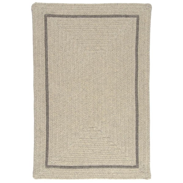 Home Decorators Collection Natural Light Grey 2 ft. x 4 ft. Braided Rectangle Area Rug