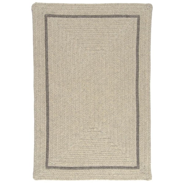 Natural Light Grey Doormat 3 ft. x 5 ft. Braided Rectangle Area Rug