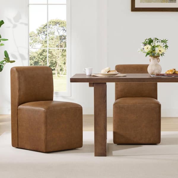 Costway Natural Wood Windsor Dining Chairs with High Spindle Back