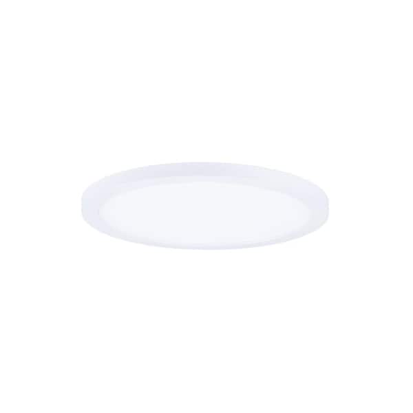Maxim Lighting Wafer 7 in. RD LED Surface Flush Mount 3000K 0-volt to 10-Volt Dim