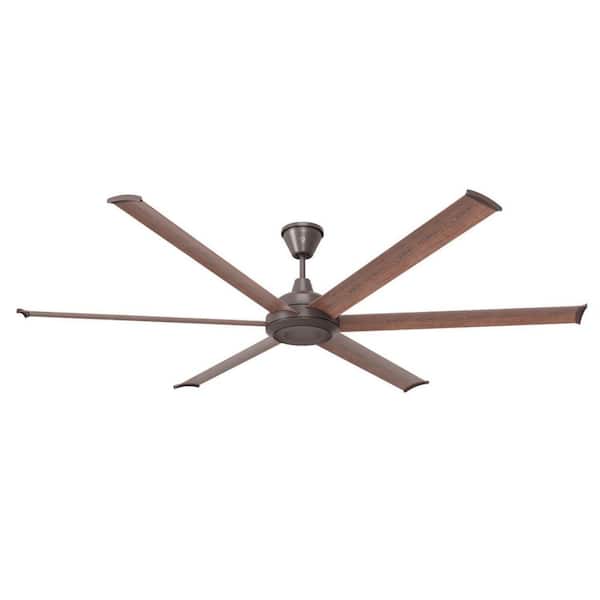 Big Ass Fans Bison 84 in. Smart Indoor/Outdoor Ceiling Fan, Bronze