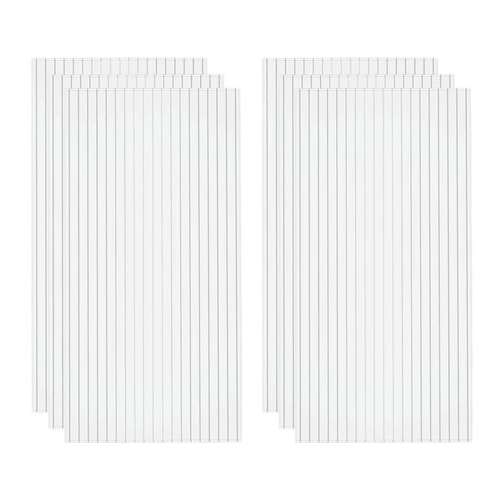 5' x 2' Twin-Wall Polycarbonate Greenhouse Panels (12 Pack), UV Resistant, Shatter-Resistant Roofing Sheets price history on PriceWatchPro