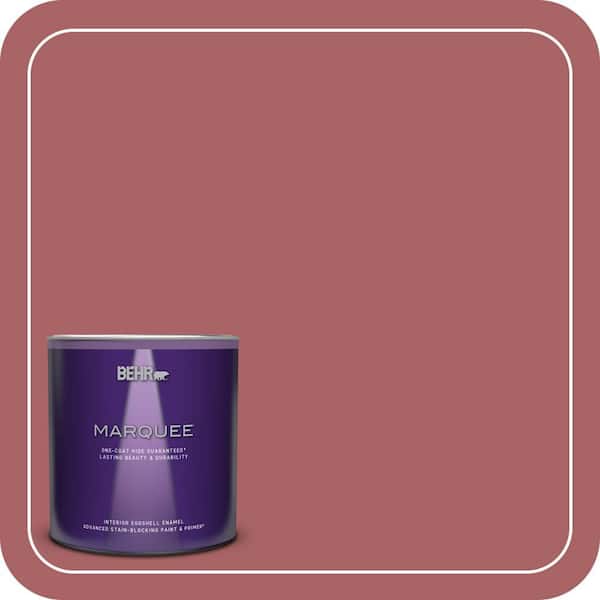BEHR MARQUEE 1 qt. #PPU1-06 Rose Marquee Eggshell Enamel Interior Paint & Primer