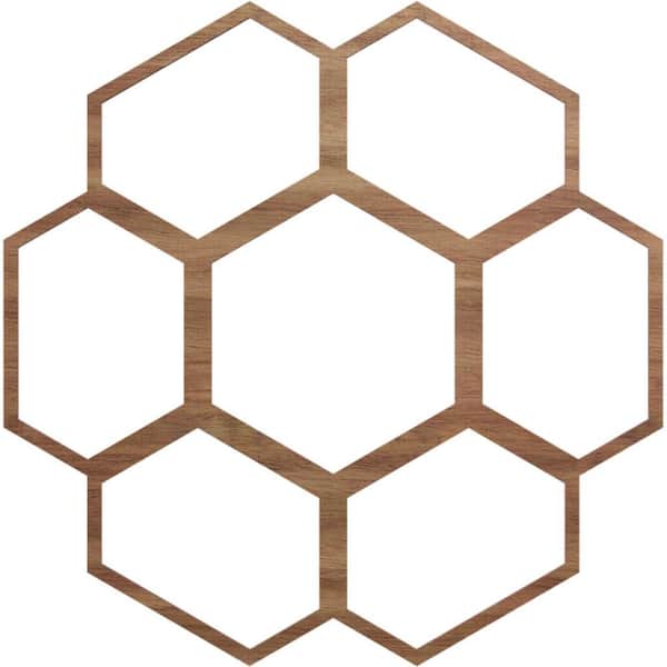 Ekena Millwork 30 in. x 10.5 in. x 0.375 in. Wood Medallion Moulding