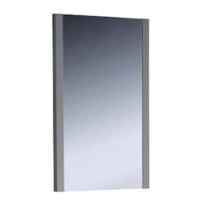 Torino 20.00 in. W x 32.00 in. H Framed Rectangular Bathroom Vanity Mirror in Gray
