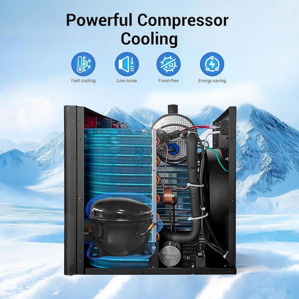 XUTUMM 1/2 HP 500L 115V Aquarium Hydroponic Ice Bath Water Chiller