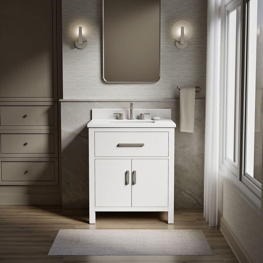 KOHLER Kresla 31 in. Single Sink Freestanding White Bath Vanity