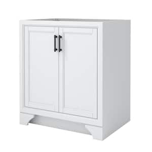 Lanagan 30 in. W x 21.5 in. D x 34 in. H Bath Vanity Cabinet without Top in White
