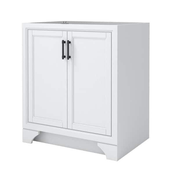 CRAFT + MAIN Lanagan 30 in. W x 21.5 in. D x 34 in. H Bath Vanity Cabinet without Top in White