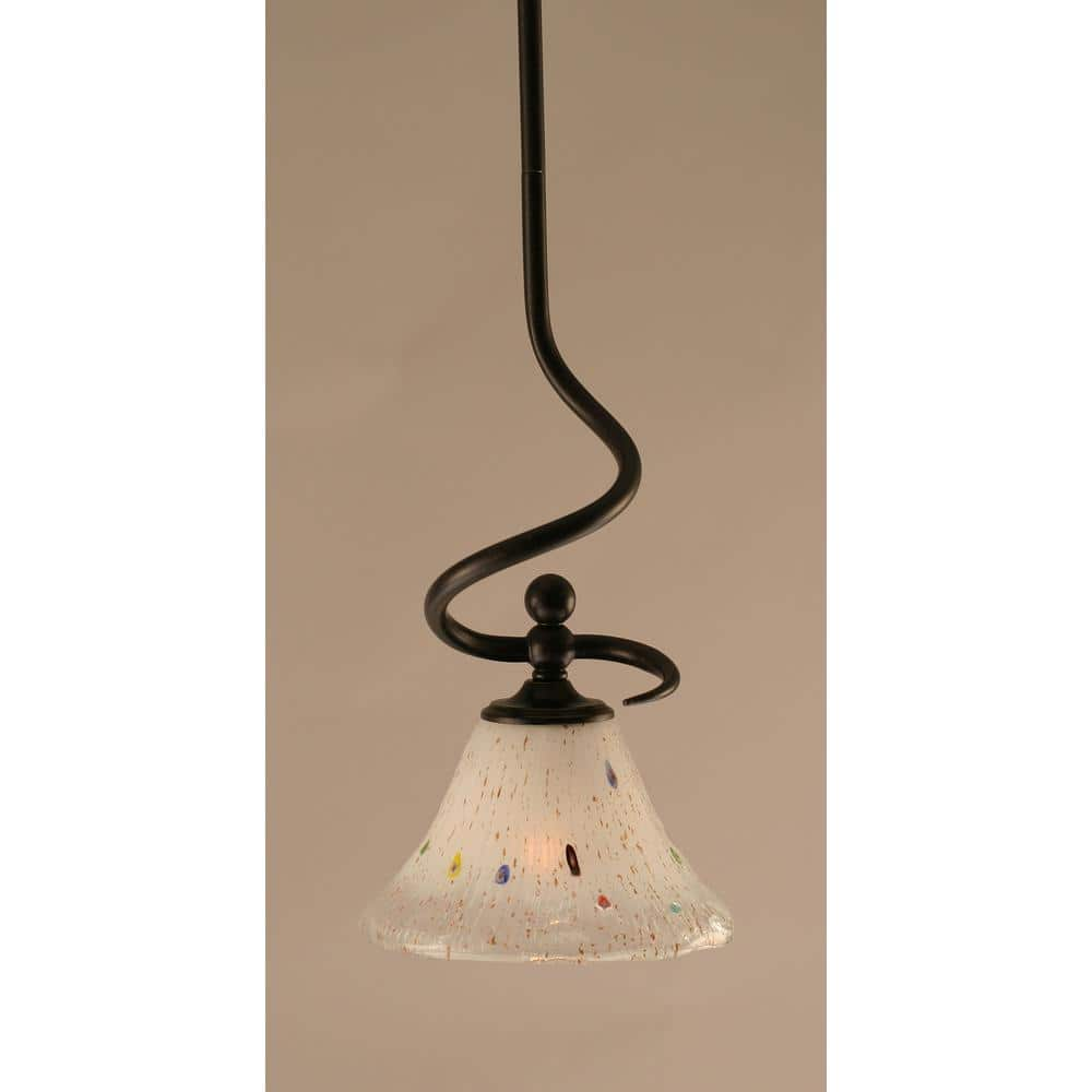 Lighting Theory Royale 100 W 1-Light Dark Granite Standard Mini Pendant ...