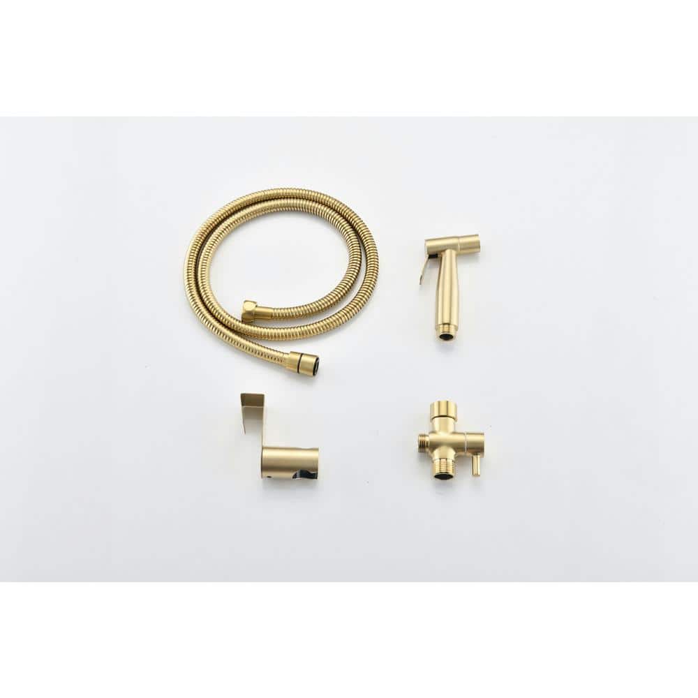 Brushed Gold Handheld Bidet Sprayer with Pressure Control