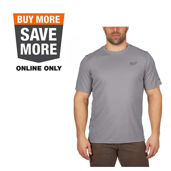 Gen II Men's Work Skin Medium Gray Light Weight Performance Short-Sleeve T-Shirt