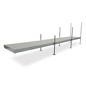 24 ft. Long Straight Aluminum Frame with Decking Complete Dock Package