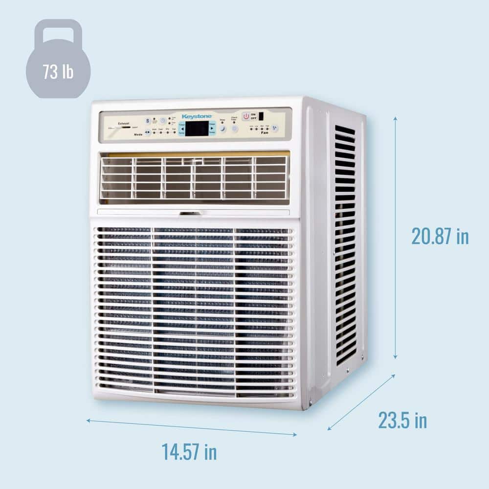 Keystone 8000 BTU White Energy Star Window Air Conditioner with Remote