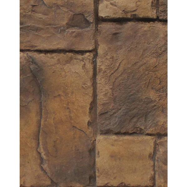 Superior Building Supplies Adobe Brown 8 in. x 8 in. x 3/4 in. Faux Windsor Stone Sample