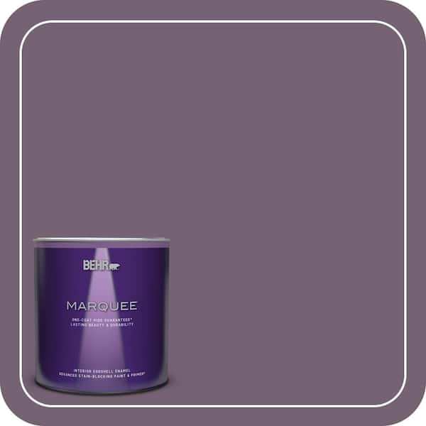 BEHR MARQUEE 1 qt. #680F-6 Shy Violet Eggshell Enamel Interior Paint & Primer