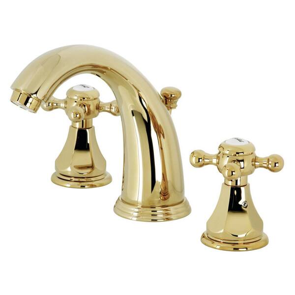 Metropolitan 8 in. Widespread 2-Handle Bathroom Faucet in Vintage Brass