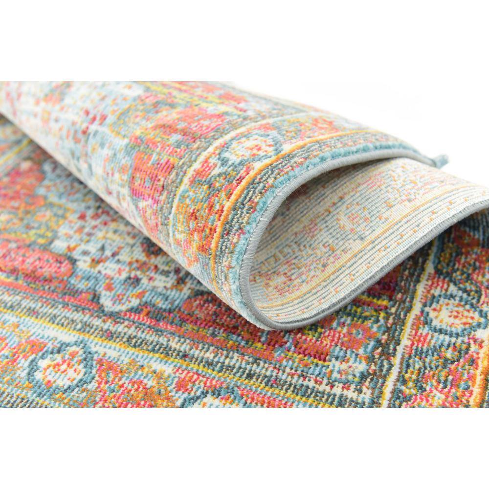 Reversible Easy-Care Synthetic Rug in Light Blue, 2' 2" x 3' 1"