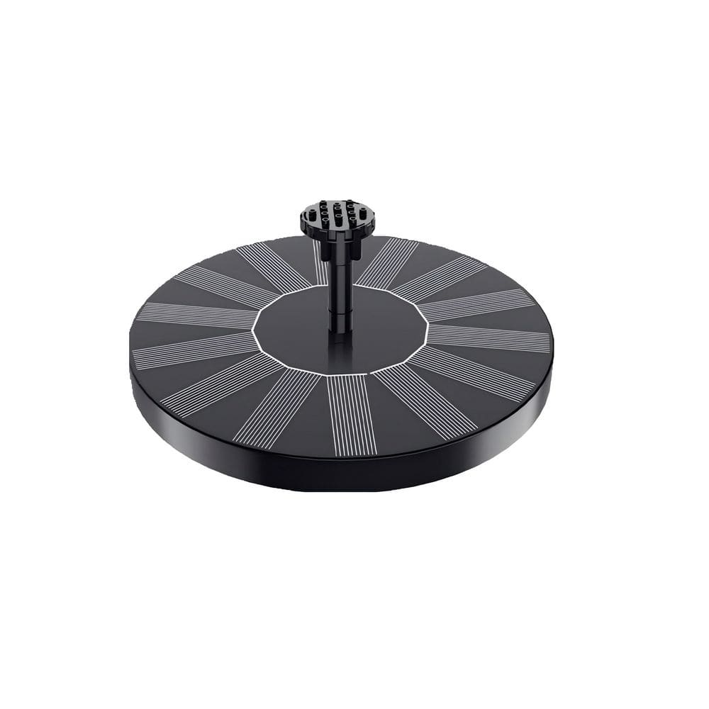 1. 5-Watt Solar Bird Bath Fountains Pump Floating with 6 Nozzles and Fixer for Outdoors Garden Pond Pool Black price history on PriceWatchPro