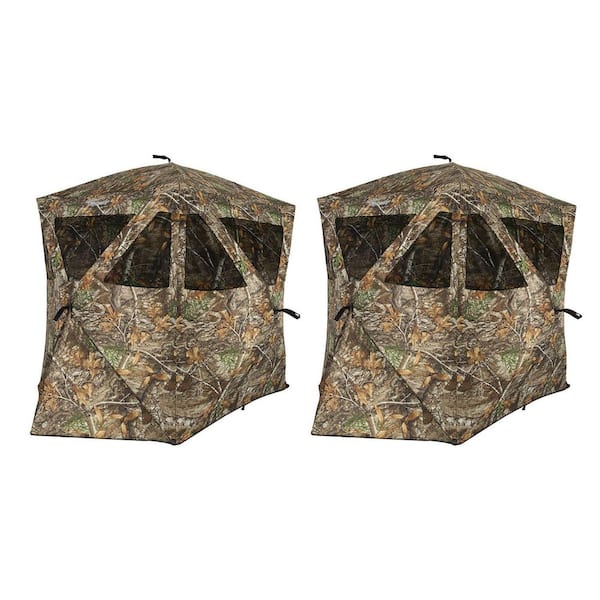 Plano Ameristep Care Taker Kick Out Outdoor 2-Person Duck Deer Hunting Blind (2-Pack)