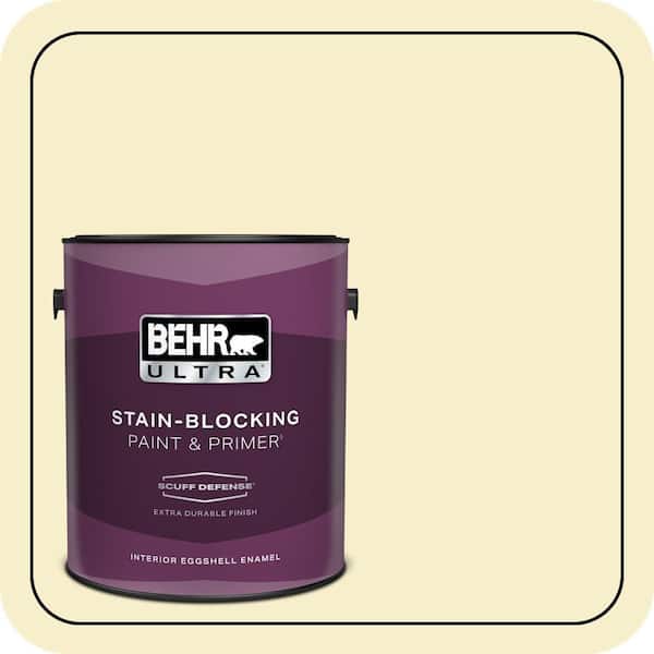 BEHR ULTRA 1 gal. #ECC-11-1 Daybreak Sun Extra Durable Eggshell Enamel Interior Paint & Primer