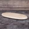 Beige 74657 Creative Home 2-Tone Champagne Marble 20 x 8 Oval Board with Charcoal Bands 