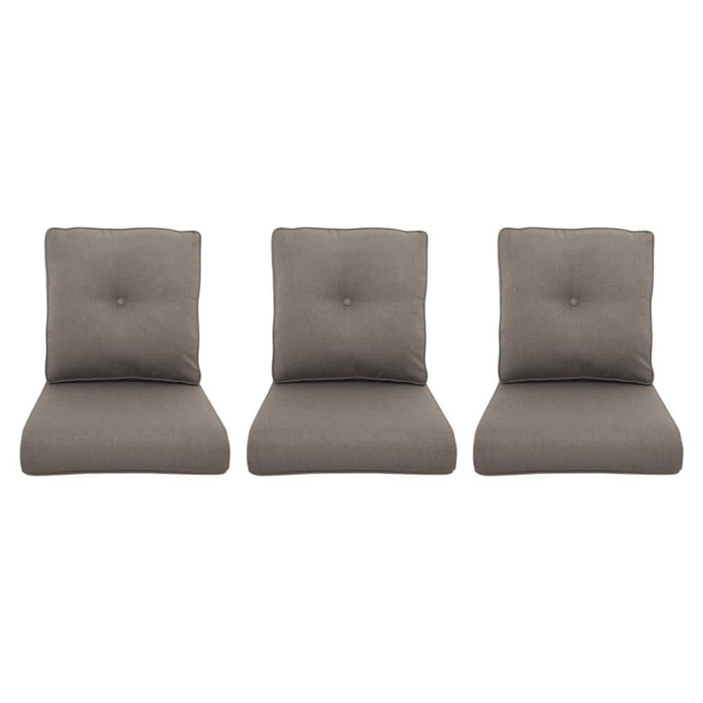 Duraolex 22 in. x 25 in. x 4 in. 6-Piece Deep Seating Outdoor Lounge Chair Cushion and Back Pillow in Gray price history on PriceWatchPro