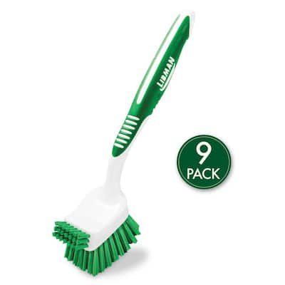 Klickpick Home Dish Scrubber Brushes Assorted Colors Dishwashing Brush with  Soft Long Handle Scrubbing Brushes with Suction Cup Multiple Use Cleaning