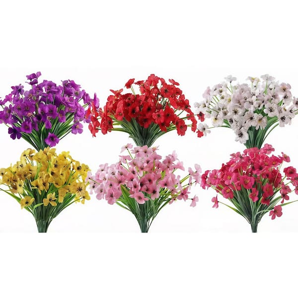 24 bunches of 13 in. multi-colored Artificial flowers, artificial plants, Carnation, suitable for indoor/outdoor use