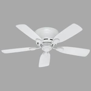 Low Profile 42 in. Indoor Snow White Ceiling Fan