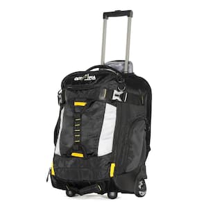 Cascade 20 in. H Black Carry-On with Hideaway Backpack Straps
