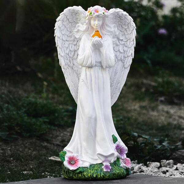 FAWEY TRED INC 12 Inch Solar Angels for Outside Garden, Garden