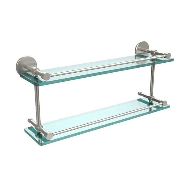 Allied Brass Glass Shelf with Gallery Rail - Yahoo Shopping