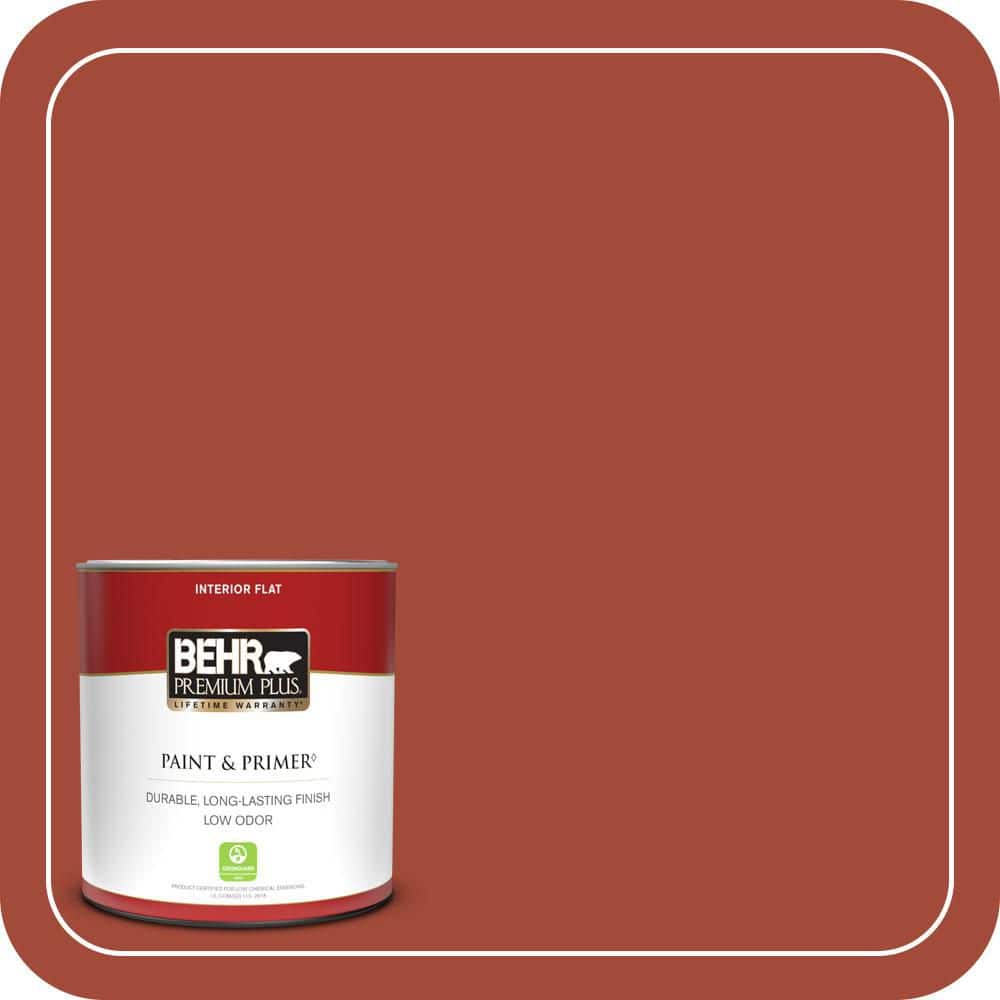 1 qt. #200D-7 Rodeo Red Flat Low Odor Interior Paint & Primer price history on PriceWatchPro
