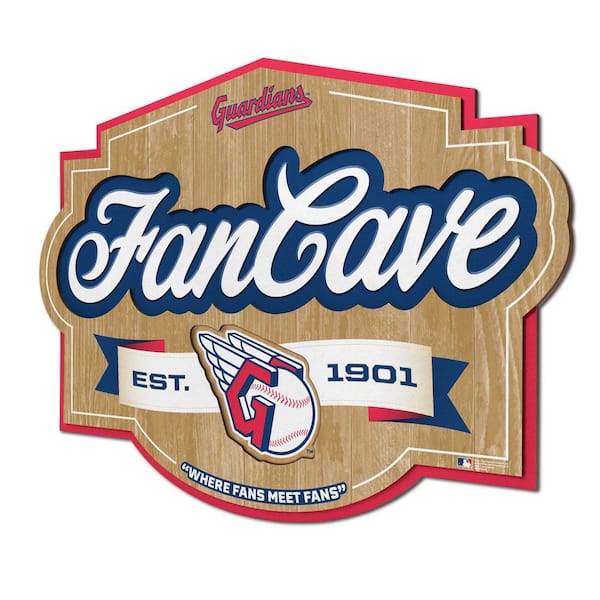 YouTheFan MLB Cleveland Guardians Fan Cave Decorative Sign 1903240