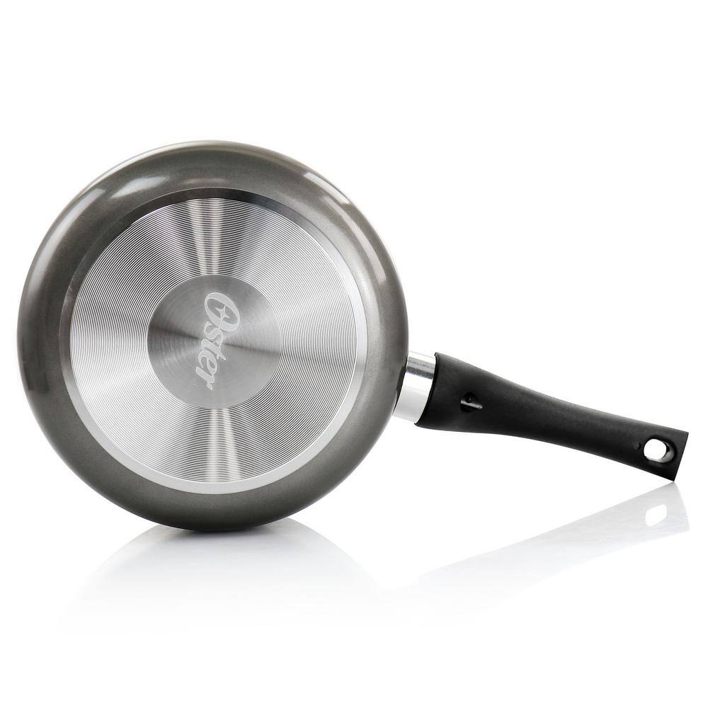 Metallic Grey 2.5 Quart Nonstick Aluminum Saucepan with Lid