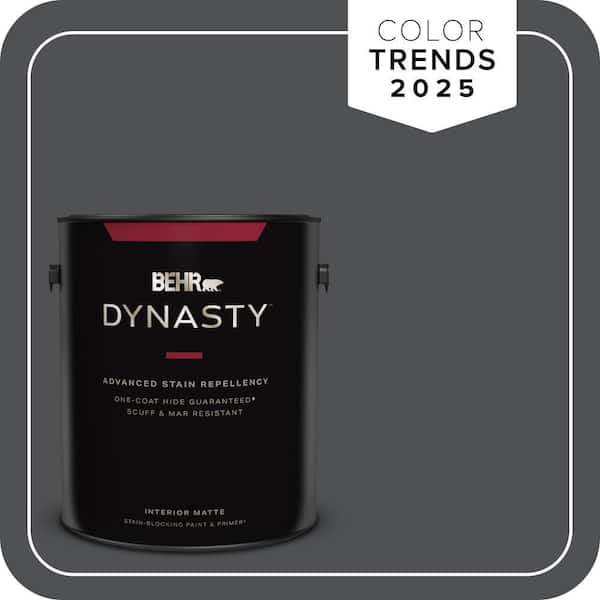 BEHR DYNASTY 1 gal. #PPU18-01 Cracked Pepper One-Coat Hide Matte Interior Stain-Blocking Paint & Primer