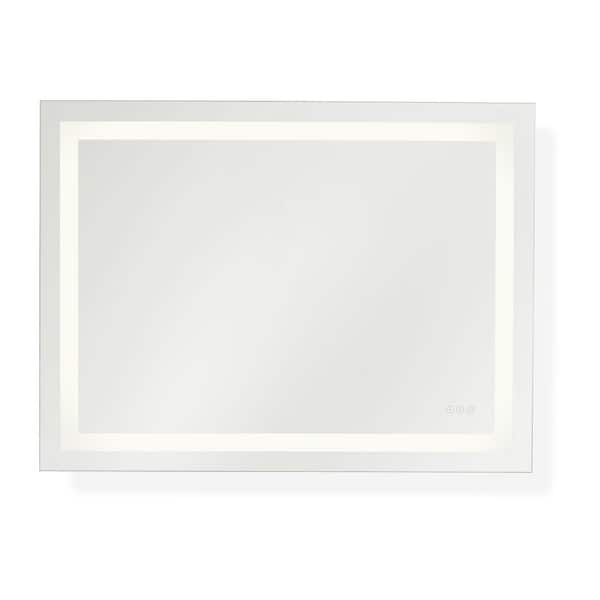 Mera 48 in. x 36 in. Bright White Integrated LED Illuminated Dimmable Vanity Light Mirror